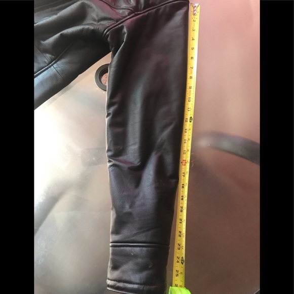 NWOT Wilson’s Black Leather & Leopard Coat - Picture 7 of 8